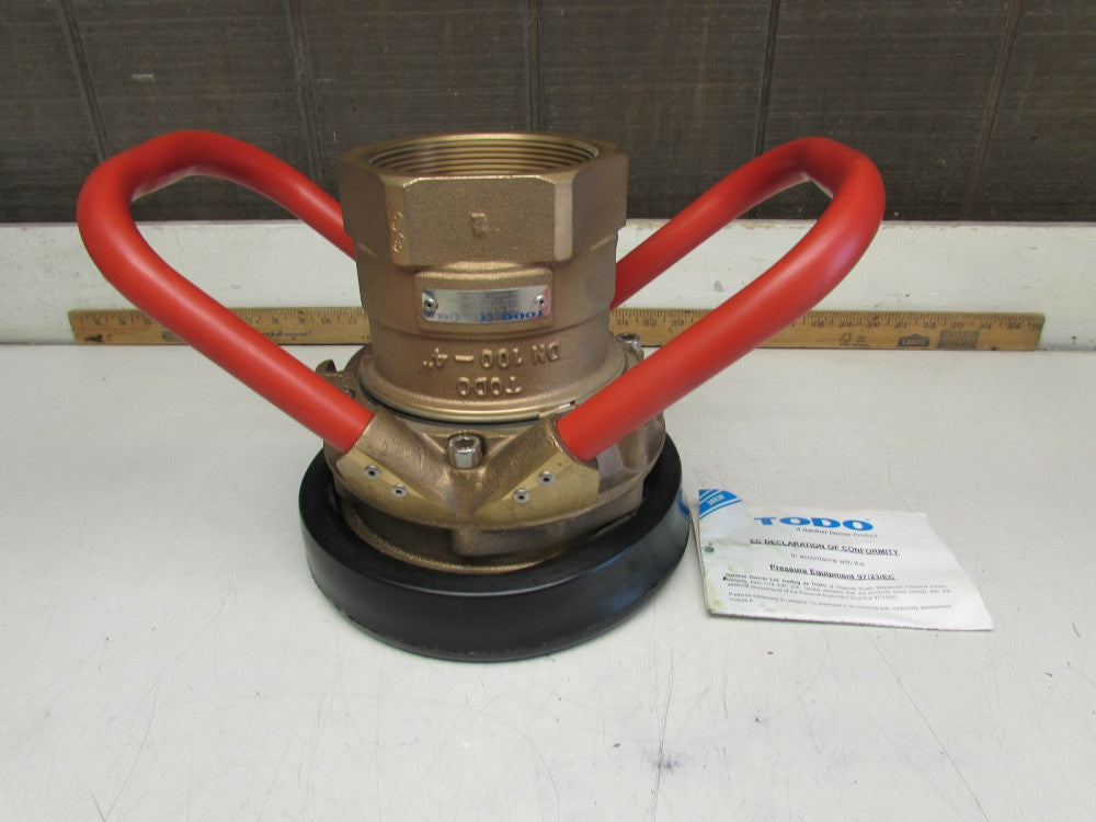 TODO 1-7477H-2407 , 4" Quick Release Dry Break Hose Coupling,  DN-100-4, NEW! 