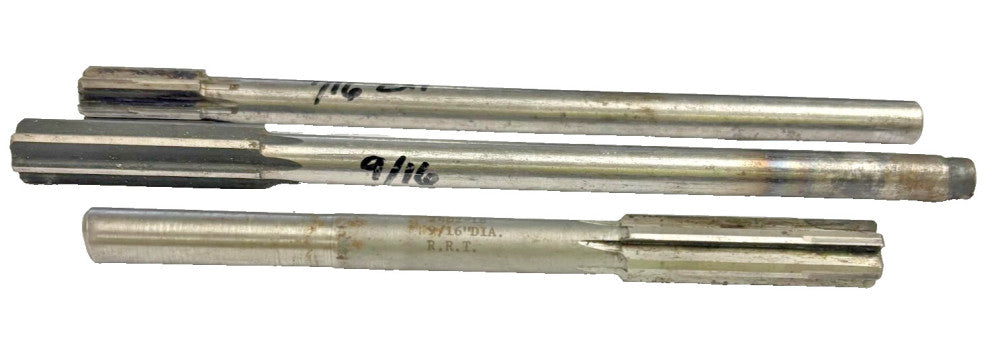 ASSORTED REAMERS LOT OF 3 9/16" DIAMETER STRAIGHT-CYLNIDRICAL