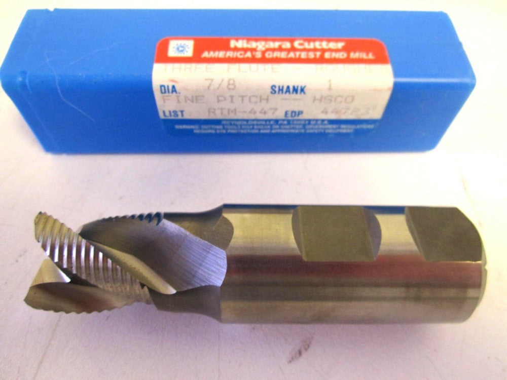 Niagara 44723 HSCO 7/8 x 7/8 x 3-1/2 x 1 Roughing End Mill New