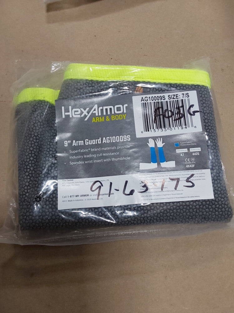 Hex Armor 9" Arm Guard AG10009S - Cut Resistant Size 7/S