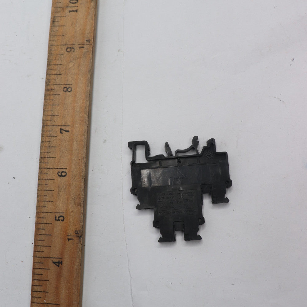 (100-Pk) Altech Terminal Block Connector 4 Position Feed Through Black 10-22 AWG