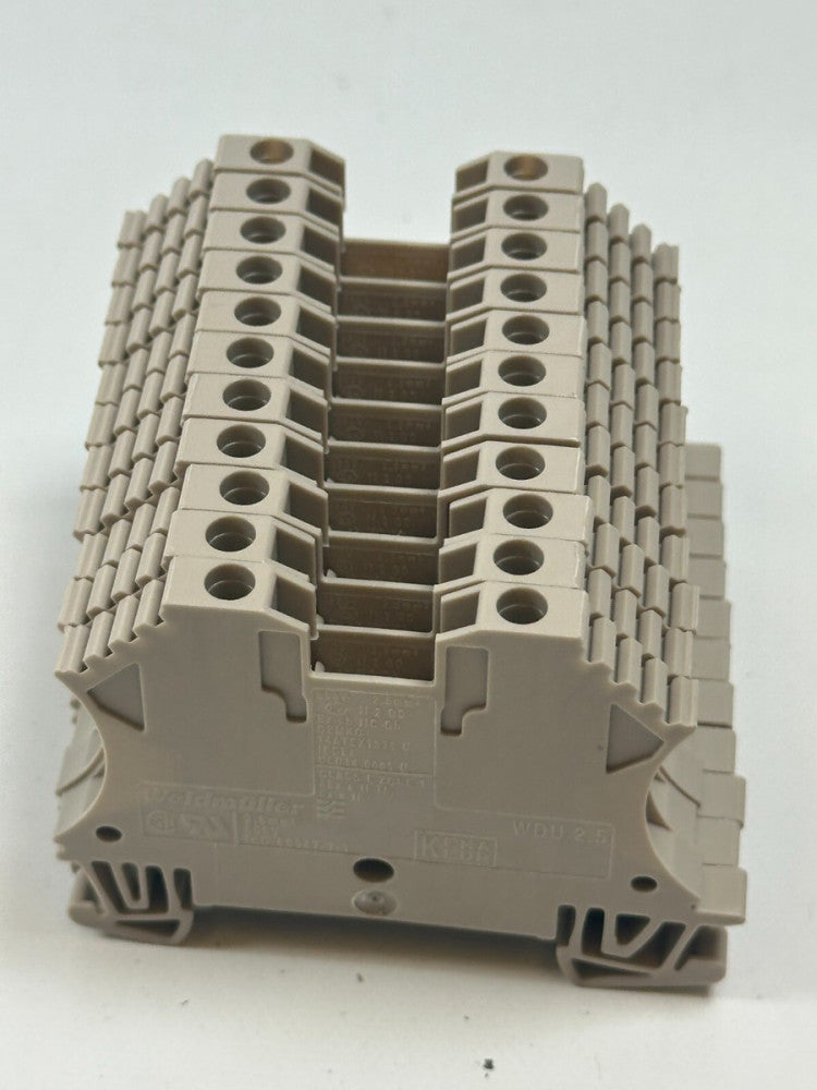 Weidmuller WDU 2.5 Terminal Blocks Beige 800V (Lot of 11) New Fast Ship