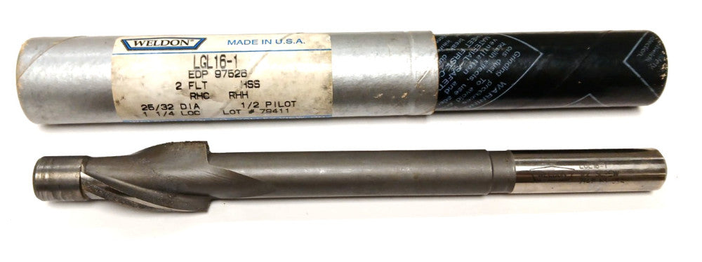 WELDON LGL8-1   1/4" PILOT DIAMETER HSS SOLID INTEGRAL PILOT TU-LIP COUNTERBORE