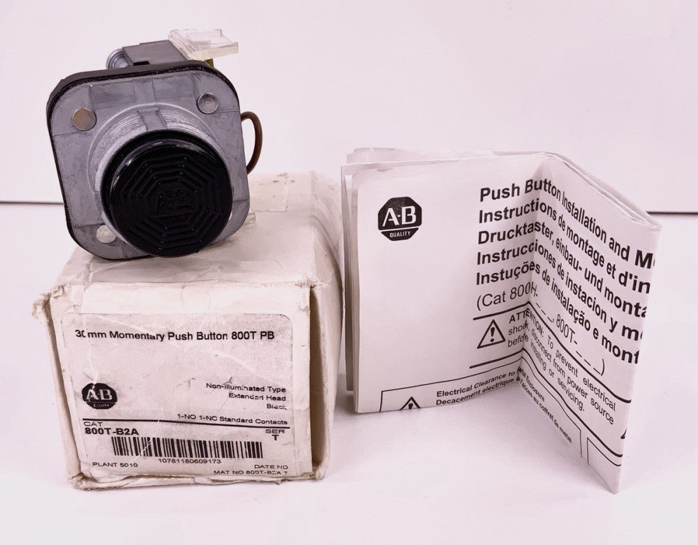 Allen Bradley 800T-B2A 30mm Momentary Push Button 800T PB