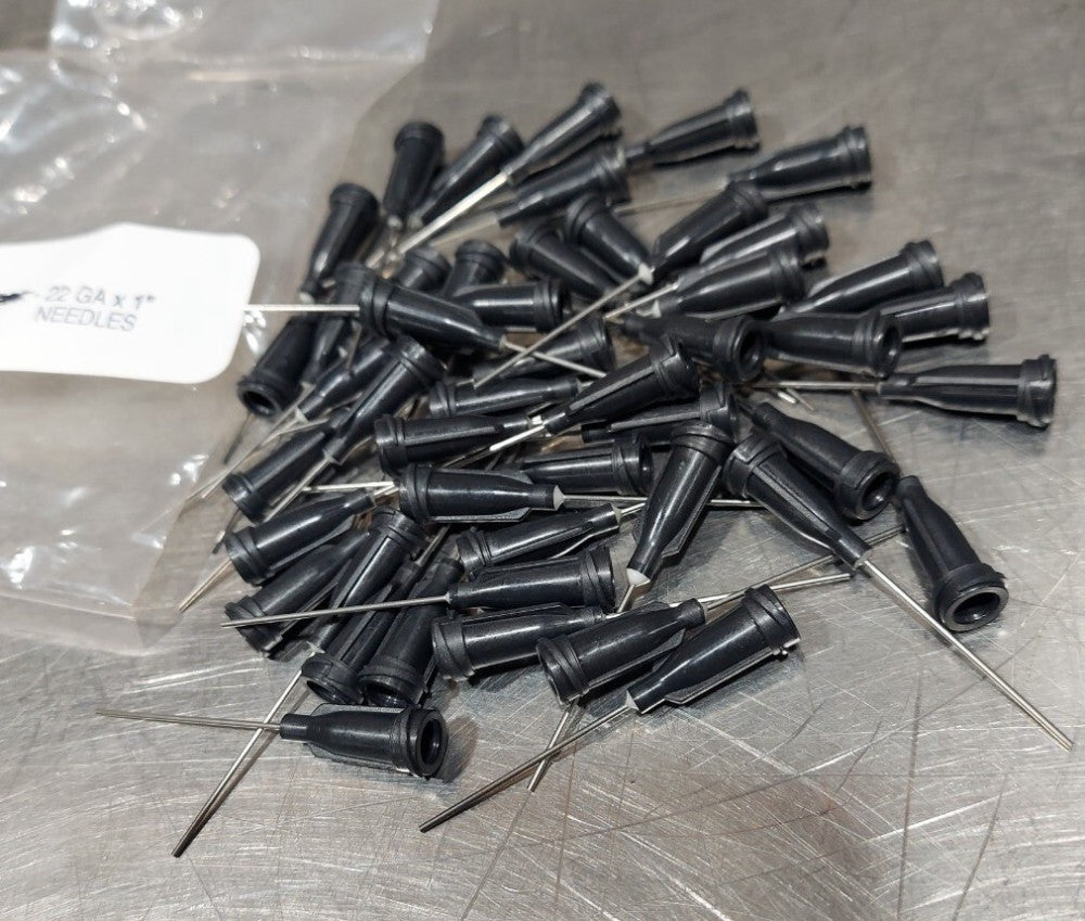 Lot Of 50 - 22 GA x 1" Disposable, Luer-Lock Connection, Blunt Tip Needle. 