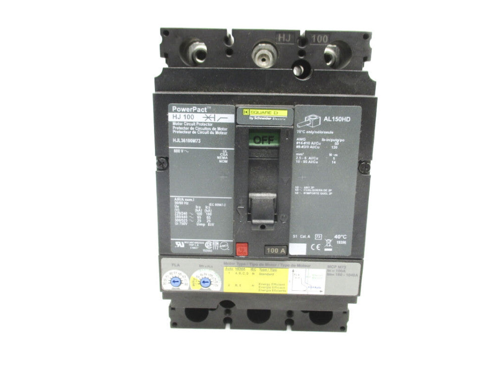 SQUARE D HJL36100M73 600V 100A (AS PICTURED) NSNP