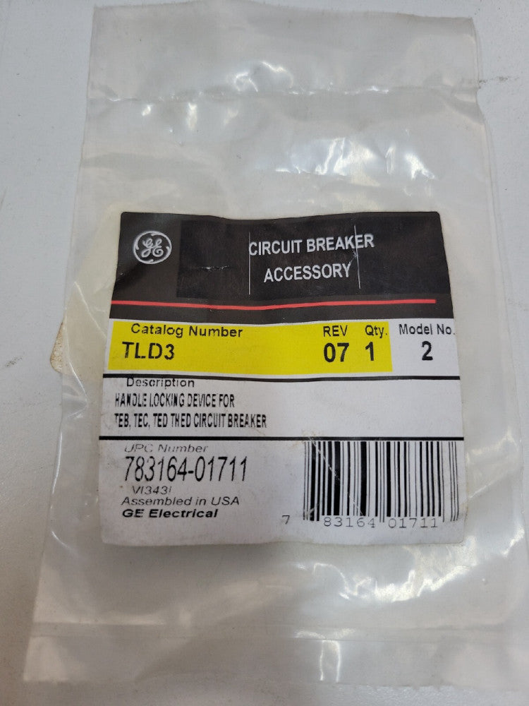 1 per pckg- GE TLD3 HANDLE LOCKING DEVICE FOR CIRCUIT BREAKER TED/TEB/TEC/THED