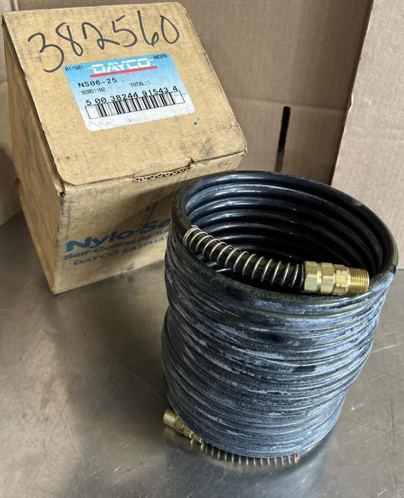DAYCO NYLO SEAL Self Coiling Air TUBING NS06-25 Nos Surplus