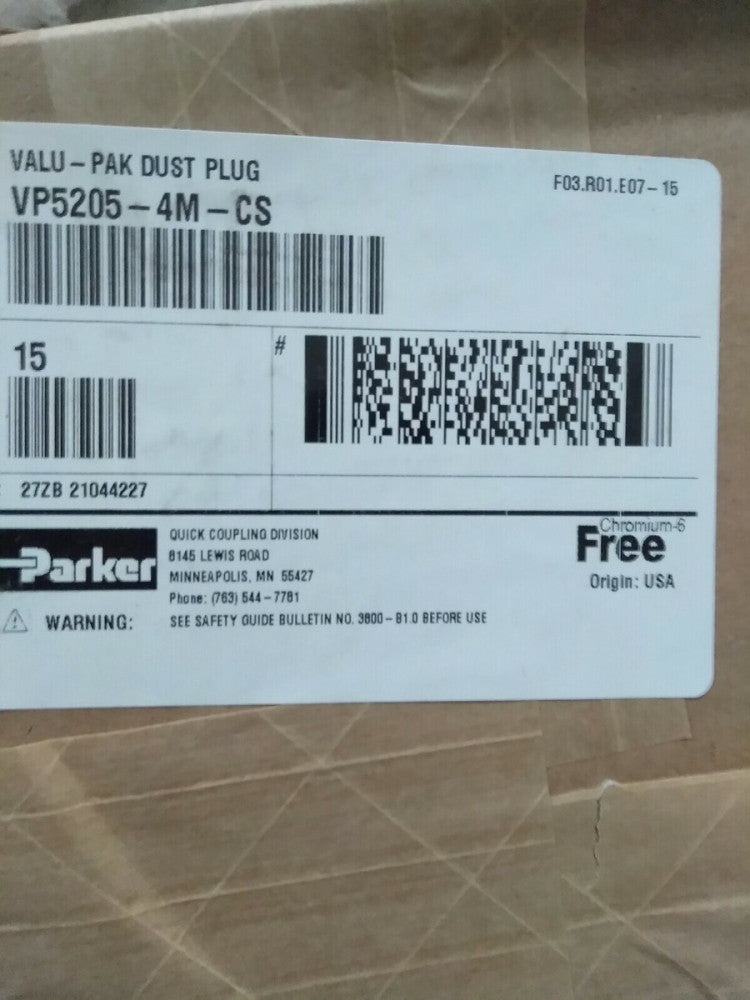 New Parker Protective Dust Caps and Plugs(Molded and Metal) for Quick Couplings