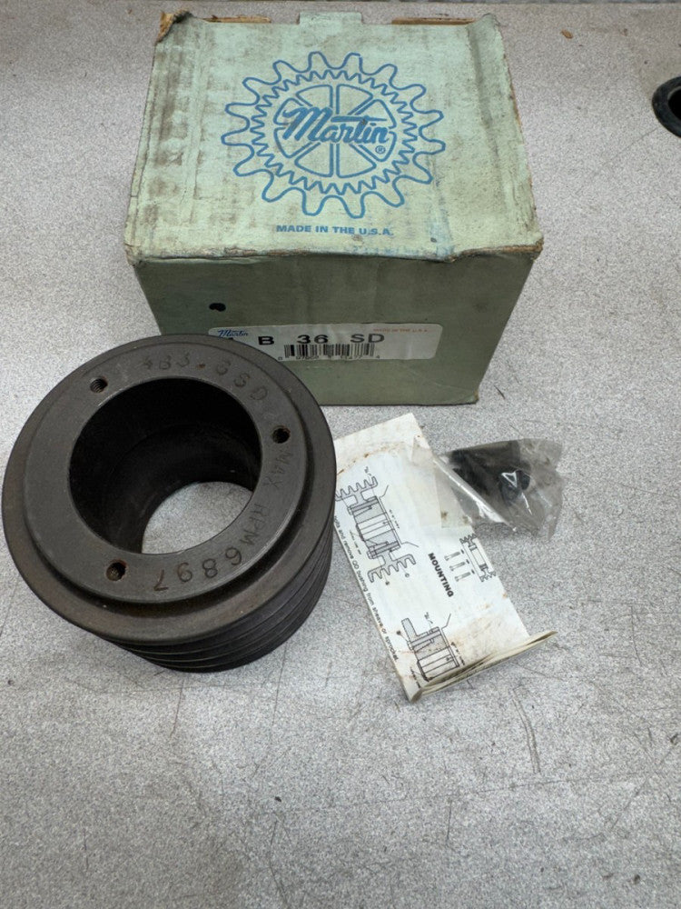 NEW IN BOX MARTIN PULLEY GROOVE SHEAVE 4B36SD