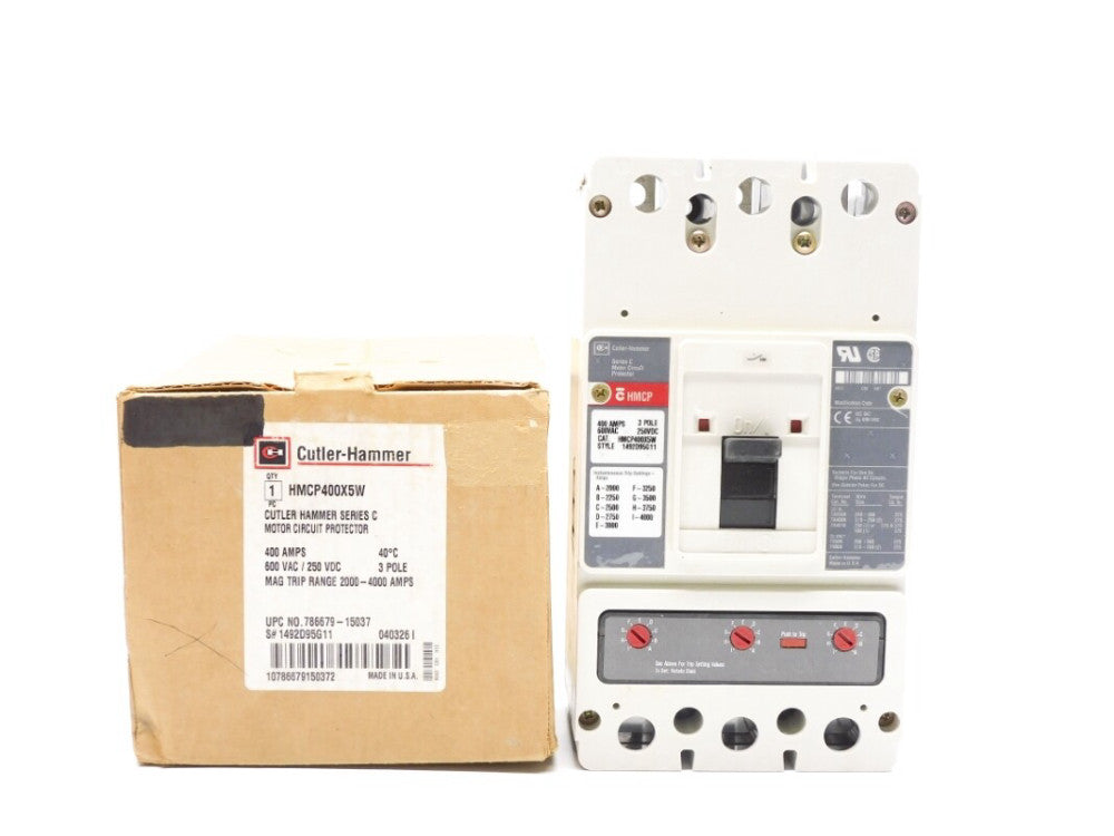 CUTLER HAMMER HMCP400X5W SER. C 400A 600VAC NSMP