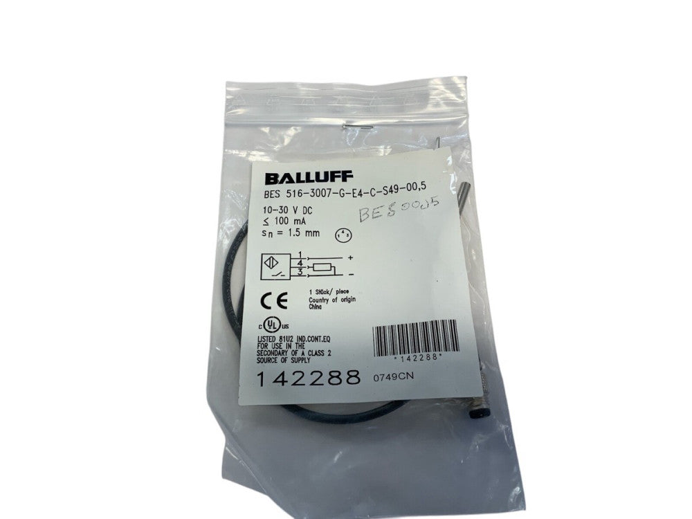 Balluff BES 516-3007-G-E4-C-S49-00,5 Inductive Proximity Sensor 10-30v-dc