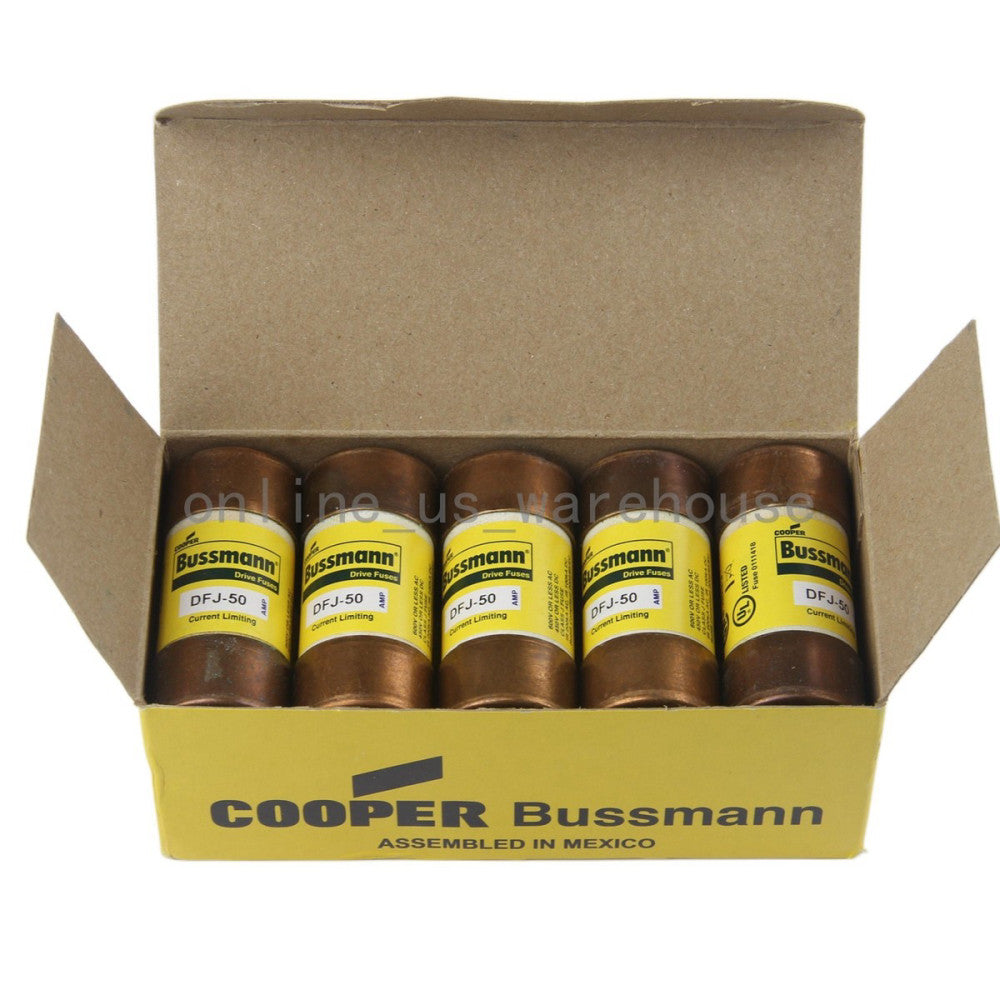 10PCS/Brand New BUSSMANN DFJ-50 Fuse Solar PV 10*38mm 50A 600VAC