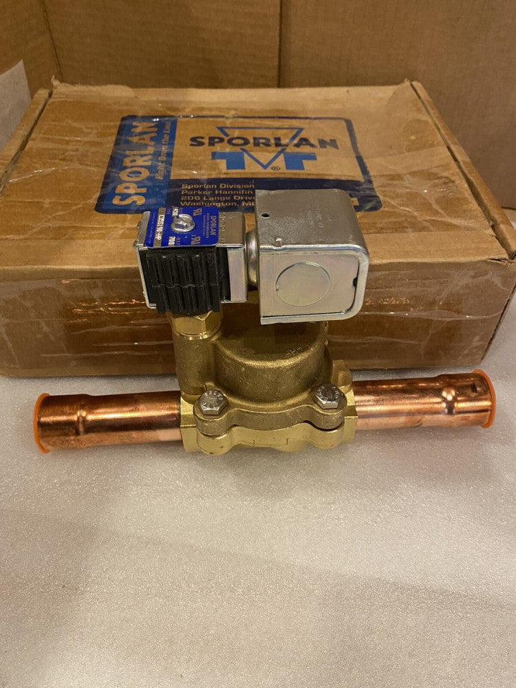 Sporlan E35S190-HP Solenoid Valve With Coil.  1-1/8” ODF