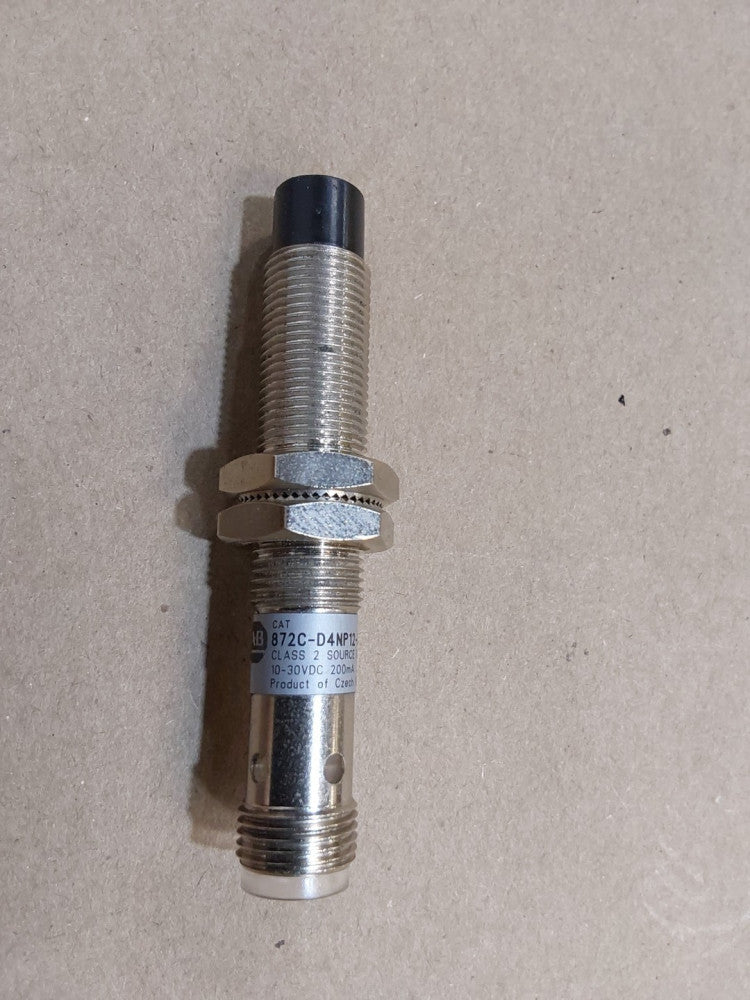 Allen-Bradley 872C-D4NP12-D4 Ser. D Inductive Proximity Sensor 12mm Barrel, Unsh