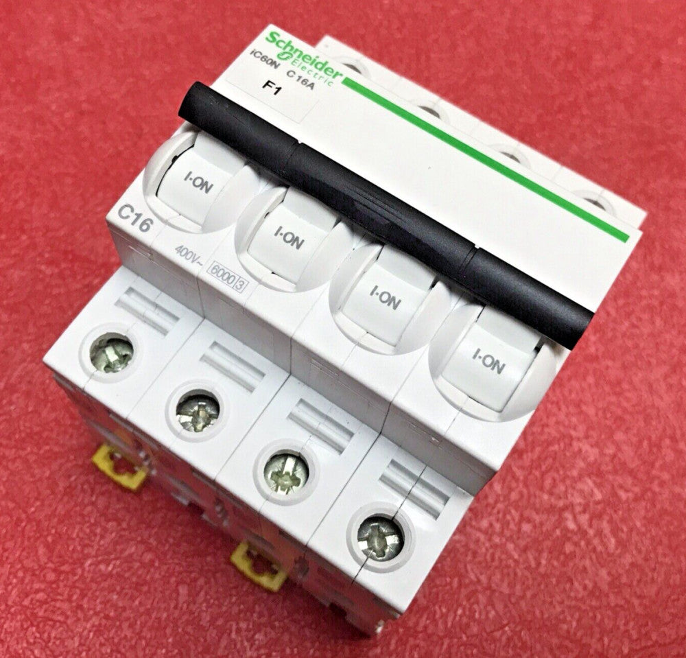 Schneider A9F77416 Circuit Breaker iC60N C 16A; 4-pole