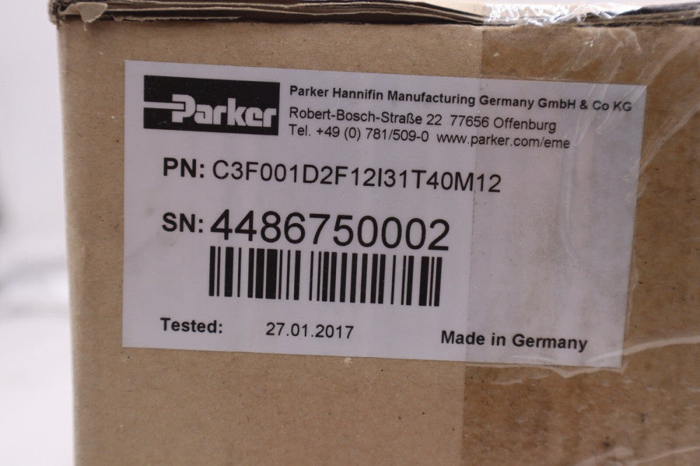 PARKER HANNIFIN C3F001D2F12-I31-T40-M12 / C3F001D2F12I31T40M12 TESTED STOCK 2425