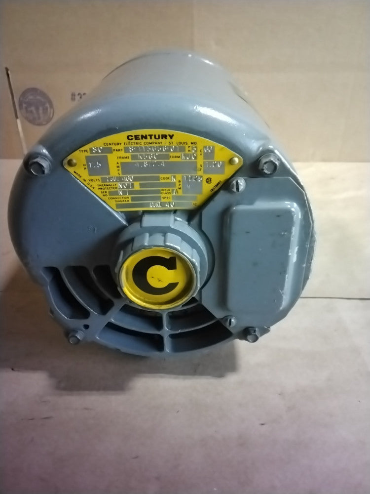 Century 1.5 HP - 1725 RPM - 230/460 Volt - FRAME K56C, P/N 8-113656-01