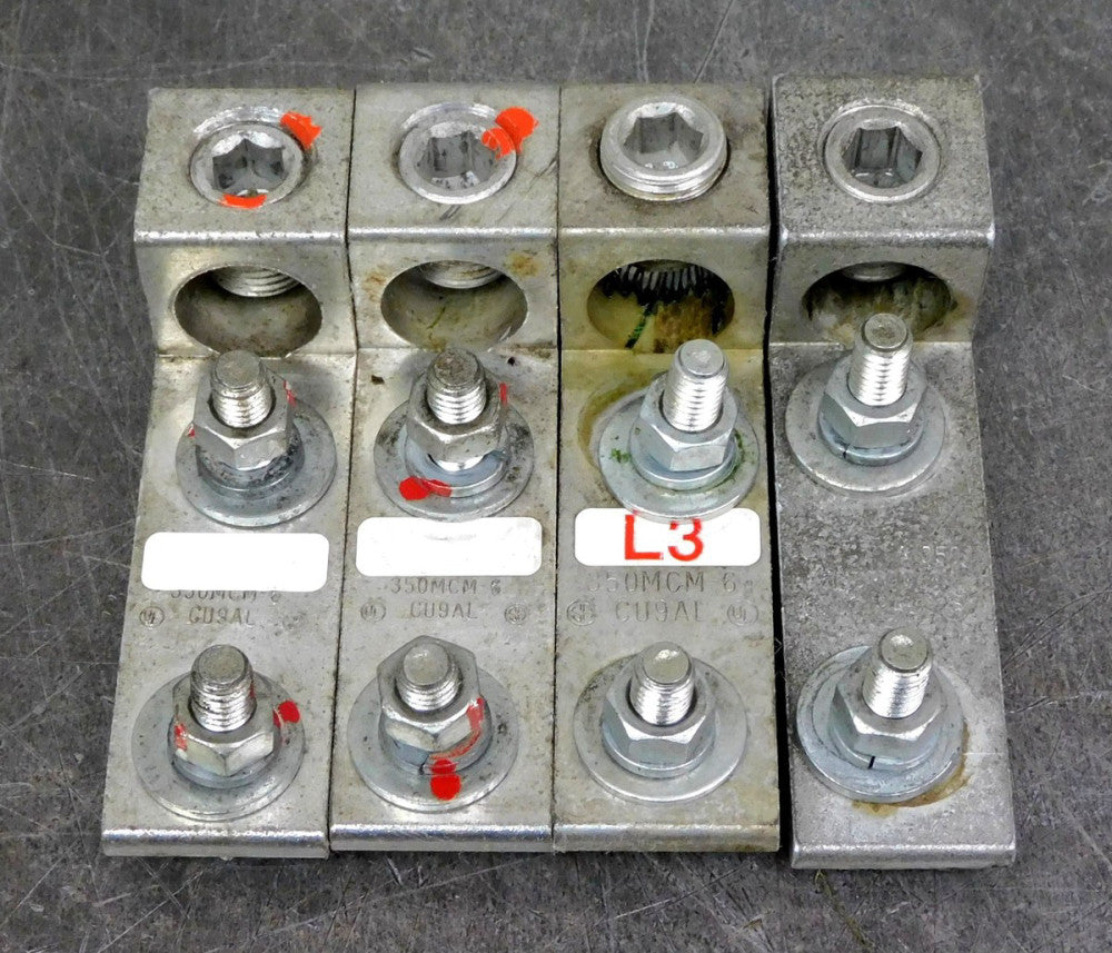 CMC - A-350 Mechanical Lug Single Barrel Two-Hole 350MCM-6 Lot of Four (4)