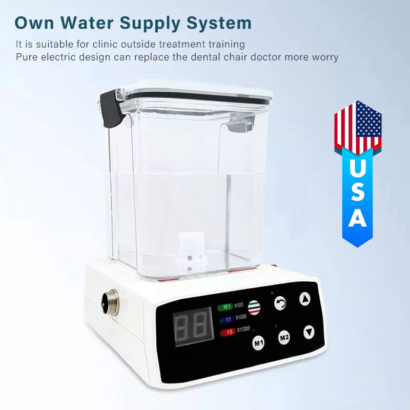 Dental LED Electric Brushless Micromotor & Water Tank 1:1/1:5 Carried Around sk