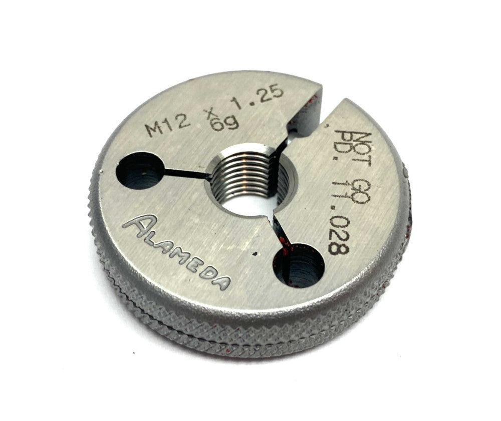 Alameda M12 x 1.25-6G Threaded Ring Gauge NOT GO PD 11.028