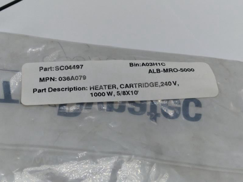 NEW ITW Dynatec 036A079 SC04497 Heater Cartridge 240V 1000W 