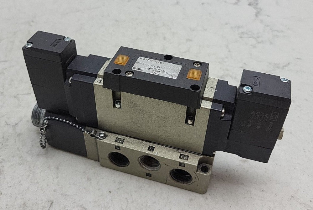 Smc VFR3400-3FZB Solenoid Valve 0.2-0.9 MPa w/ Distribution Block