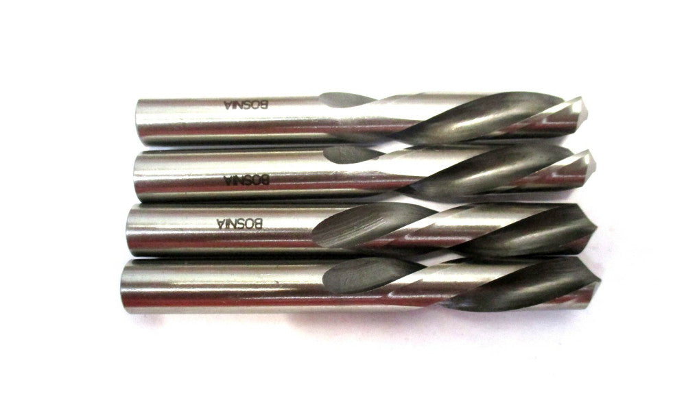 NEW (01360288) 7/16 x 2-1/16 x 3-7/16 LH HSS Screw Machine Stub Drill - Lot of 4