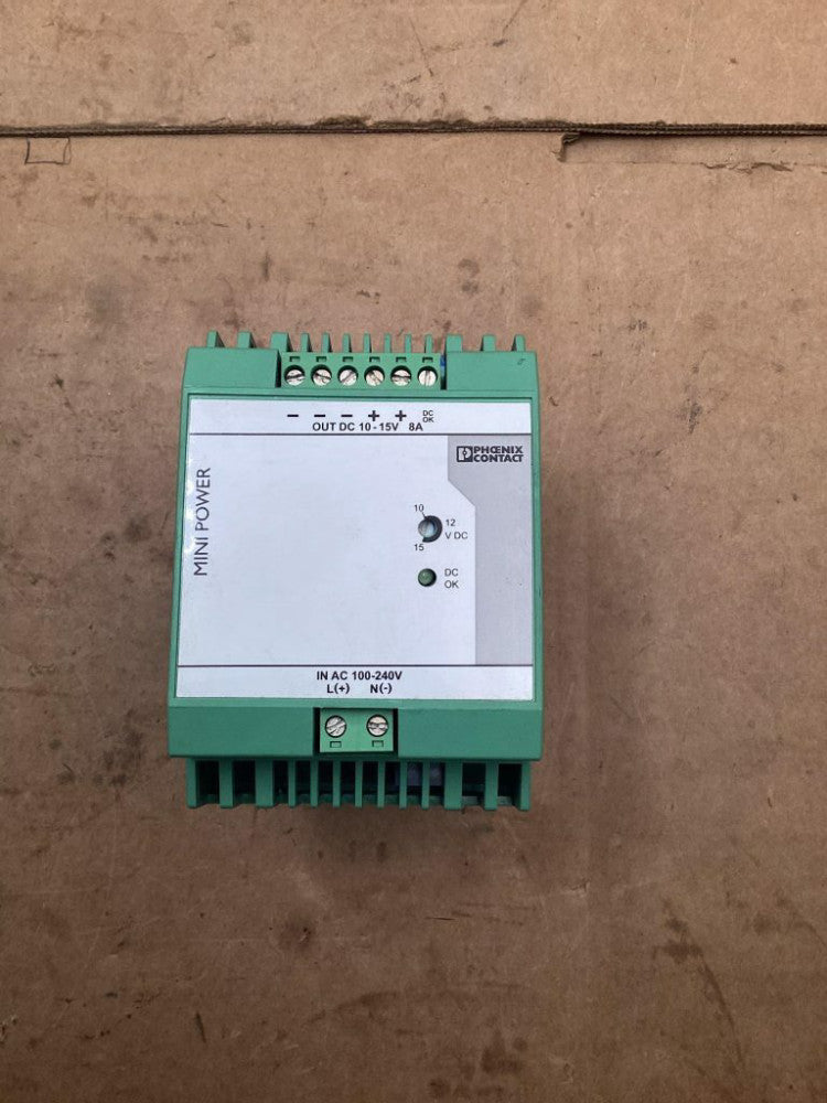 Phoenix Contact Mini Power Supply; 100-240AC/10-15DC/8; 28 66 29 7