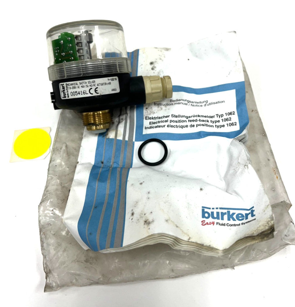 BURKERT 005416L MECHANICAL SWITCH 11250V AC 5AMPS NO/NC