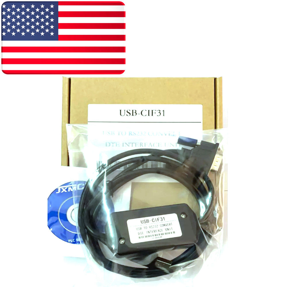 New In Box Omron CS1W-CIF31 Programming Cable 2M - US Stock
