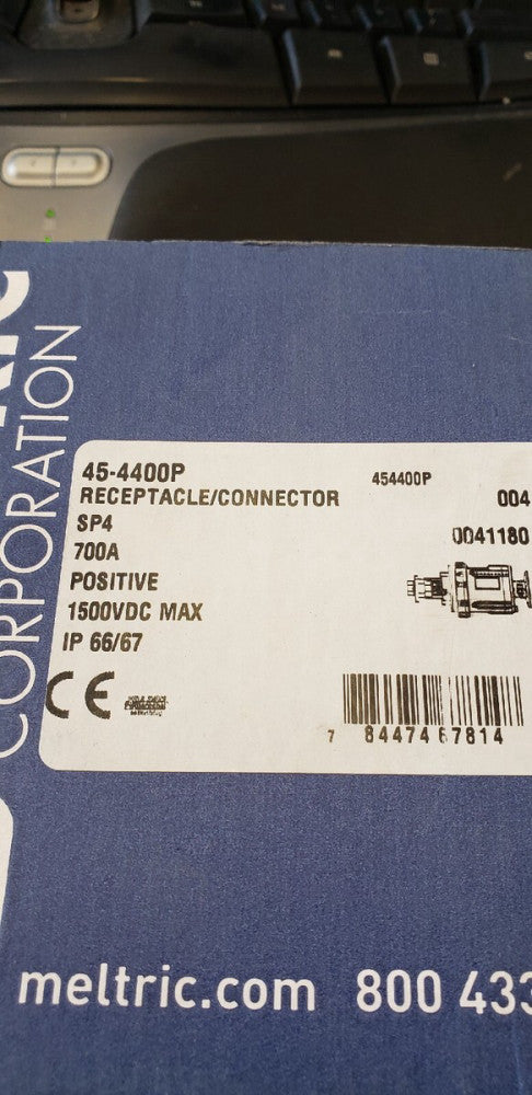 NEW IN BOX MELTRIC SP4 700A POSITIVE 1500VDC INLET PLUG 45-4400P ( A2-4C)