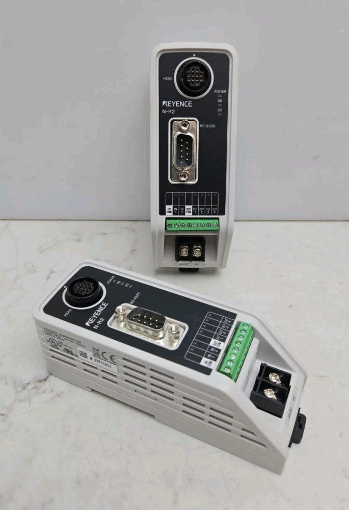 2 Pack Keyence N-R2 Dedicated Communication Unit RS-232C 24 Vdc