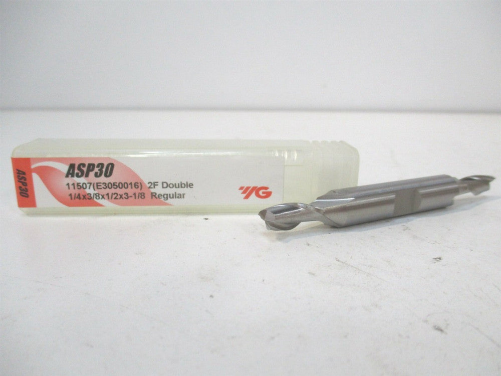 YG-1 (11507) 1/4" x 3/8" x 1/2" x 3-1/8" OAL Powdered Metal DE 2-Flute End Mill