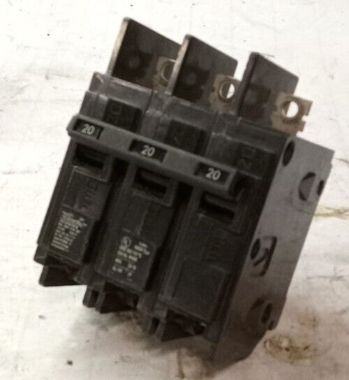 SIEMENS ITE 20 AMP 3 POLE BOLT-ON CIRCUIT BREAKER 240 VAC BQ3B020H