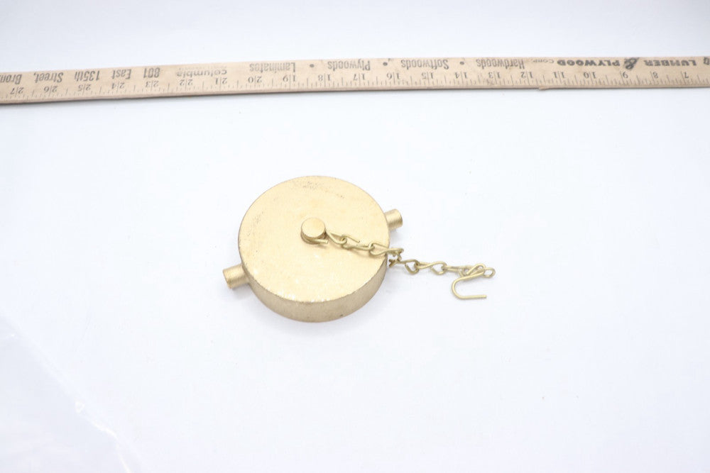 Rocker Lug Cap w/ Chain Gold 3"