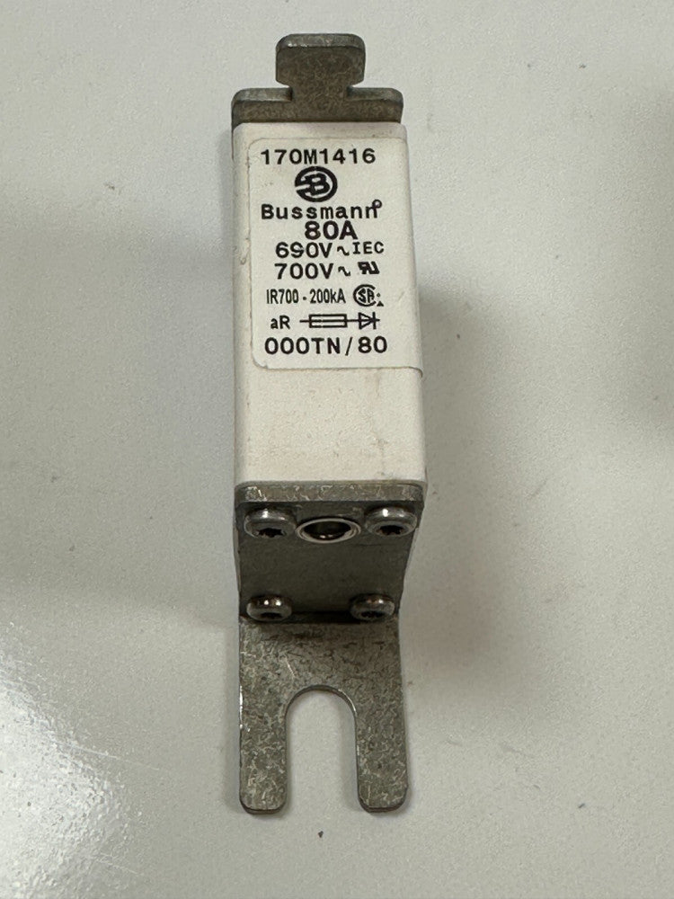 Bussman 170M1416 Fuse 80A/690V 000TN/80 200kA- NOS- *Stock in USA* Fast Ship