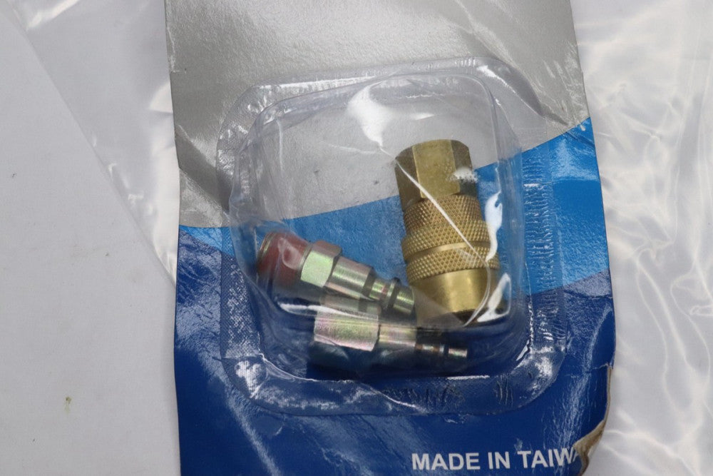 Industrial Pneumatic Coupling Plug Set 145 PSI 1/4" Body x 1/4" NPT 80219629