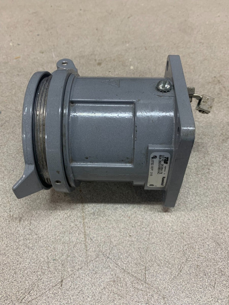 NEW NO BOX THOMAS & BETTS RUSSELLSTOLL 60AMP RECEPTACLE 3123W-78