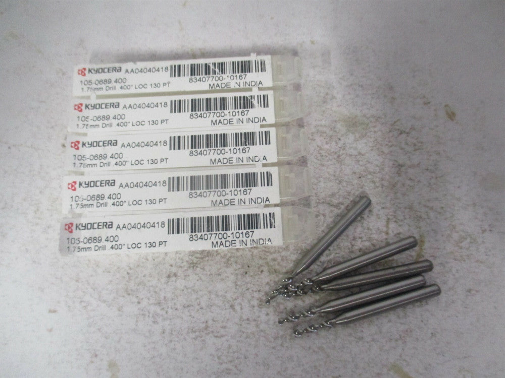 SGS (07347) 1.75mm x 1/8" x 1-1/2" OAL Spiral Circuit Board Drill Bit - Qty 5