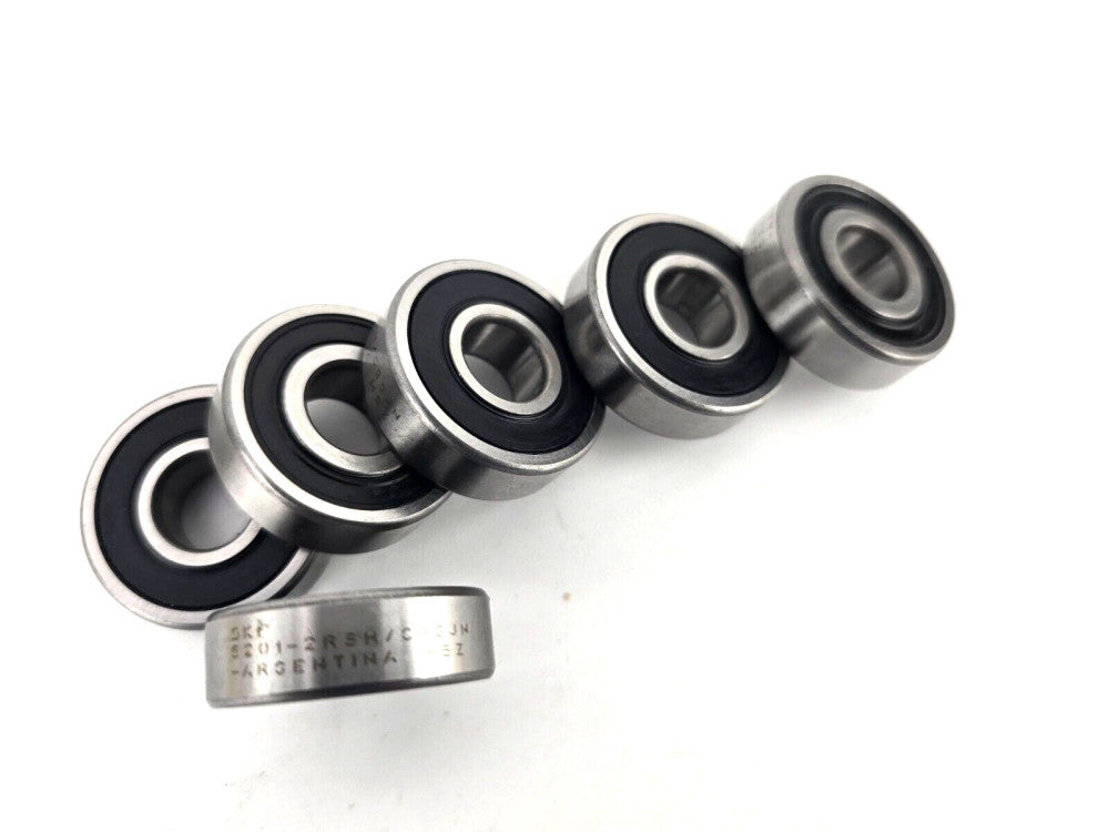 6pcs SKF 6201-2RSH/C3GJN 12x32x10mm Radial Deep Groove Bearing
