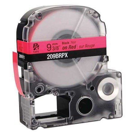 Epson 209Brpx Label Cartridge, Black On Red, Labels/Roll: Continuous