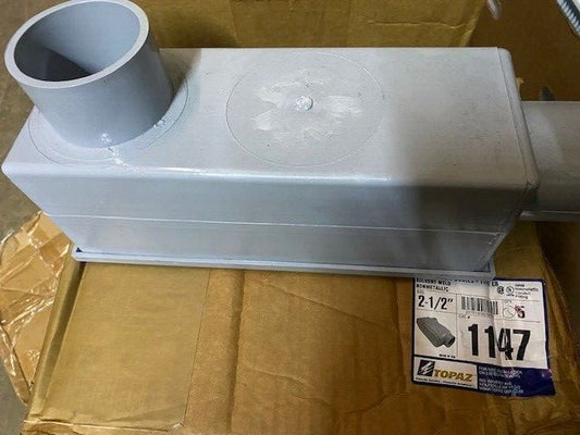 (1) TOPAZ 1147 2-1/2" PVC Type "LB" Junction Box (NEW)