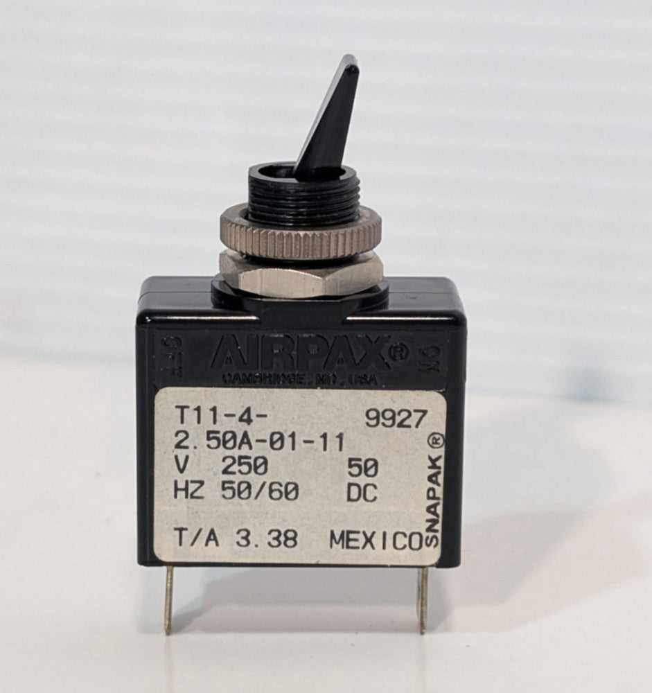Snapak T11-4-2.50A-01-11 hydraulic magnetic circuit protector with toggle 250V