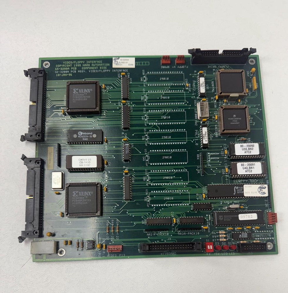 HAAS Video/Floppy Interface 65-3200A PCB 32-3200A REV-F GHC-30