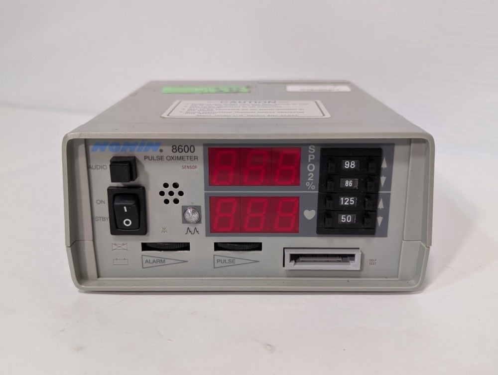 Nonin Model 8600 Pulse Oximeter, Portable with Large LED Display