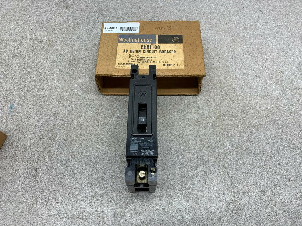  NEW IN BOX WESTINGHOUSE 1POLE 100AMP AB DEION CIRCUIT BREAKER EHB1100