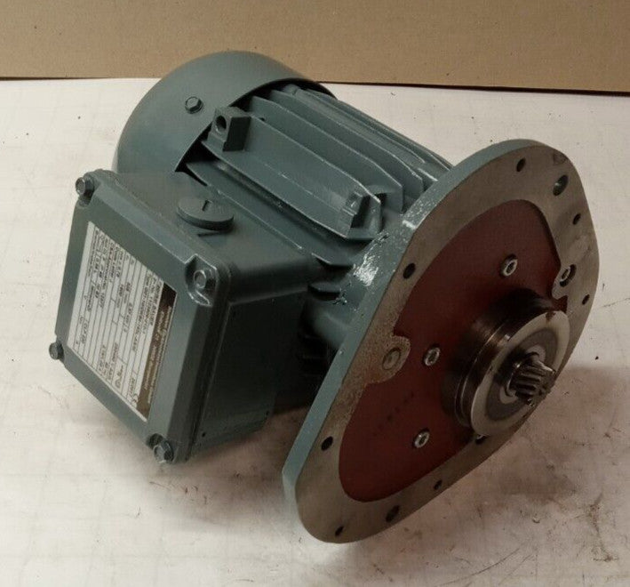 NEW BAUER 0.37 KW (1/2 HP) GEAR MOTOR 230/460▲ 3Ø 1600 RPM G01-10/DK64-163L-AS/M