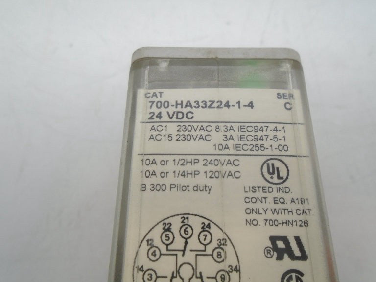 ALLEN BRADLEY 700-HA33Z24-1-4 SERIES C RELAY
