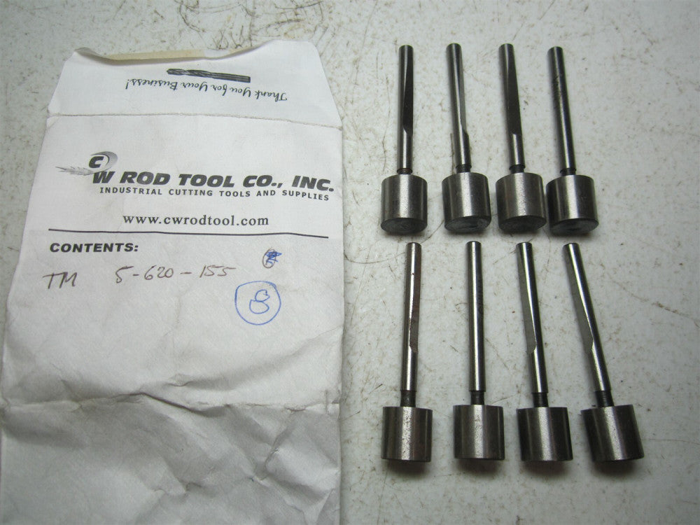 TMX (5-620-155) 17/32 Dia Carbon Steel Interchangeable Counterbore Pilot - Qty 8